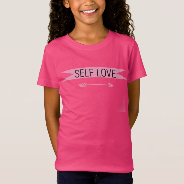 Self love positive affirmation typography  T-Shirt (Front)