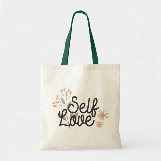 Self Love Positive Quote  Tote Bag (Front)