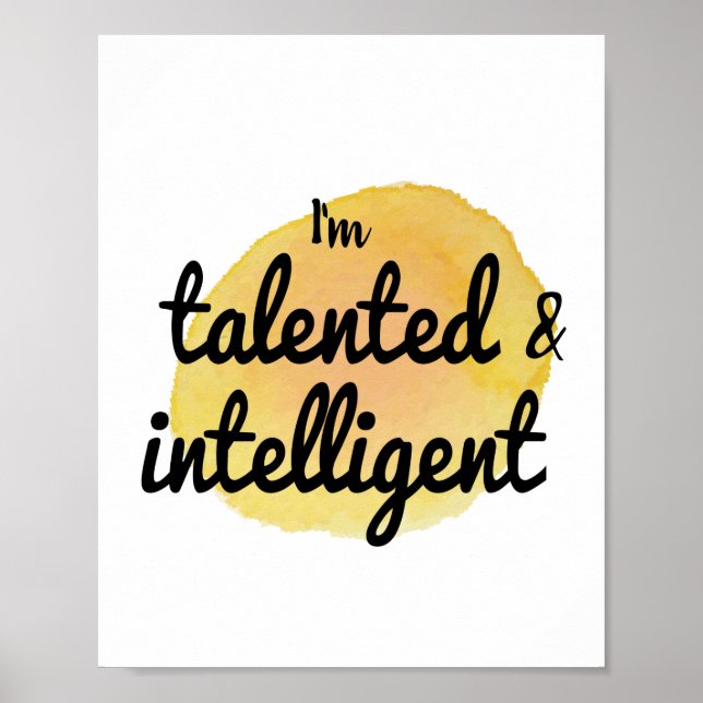 self love positive vibes affirmations for selfcare poster (Front)