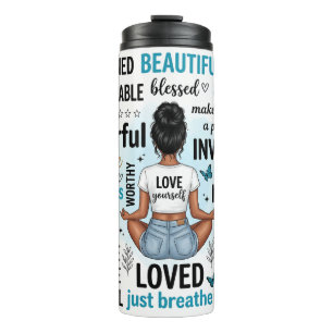 Self Love Quotes Thermal Tumbler