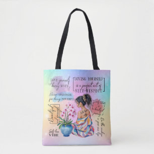 Self Love Vibes Empowerment Aesthetic Tote Bag
