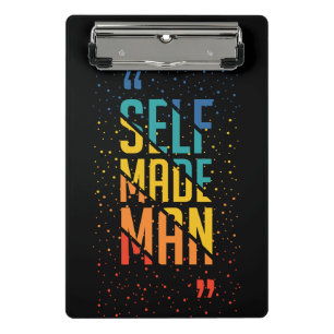 Self Made Man Funny LGBTQ Pride Month Mini Clipboard