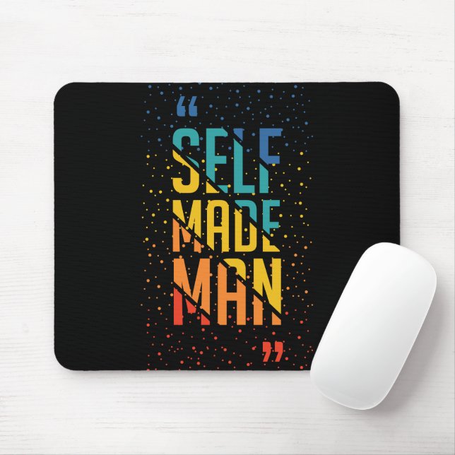 Self Made Man | Funny LGBTQ | Pride Month Mouse Mat (With Mouse)