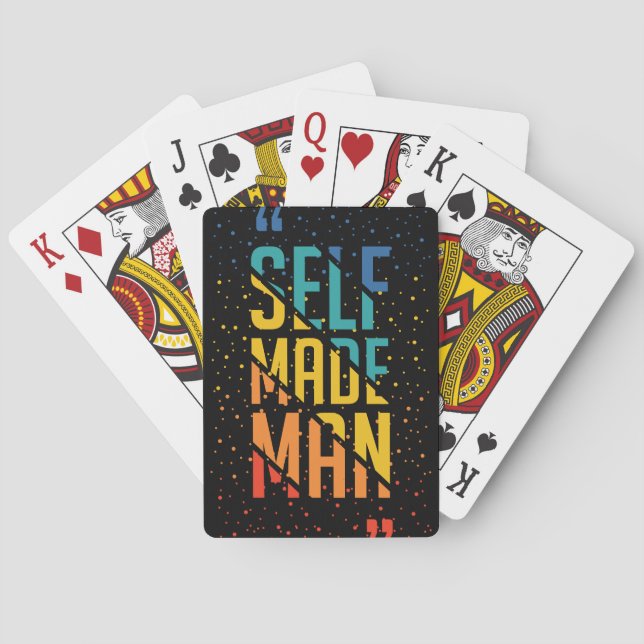 Self Made Man – LGBTQ+ Trans Pride Playing Cards (Back)