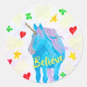 Self-Made Unicorn Inspirational Stickers