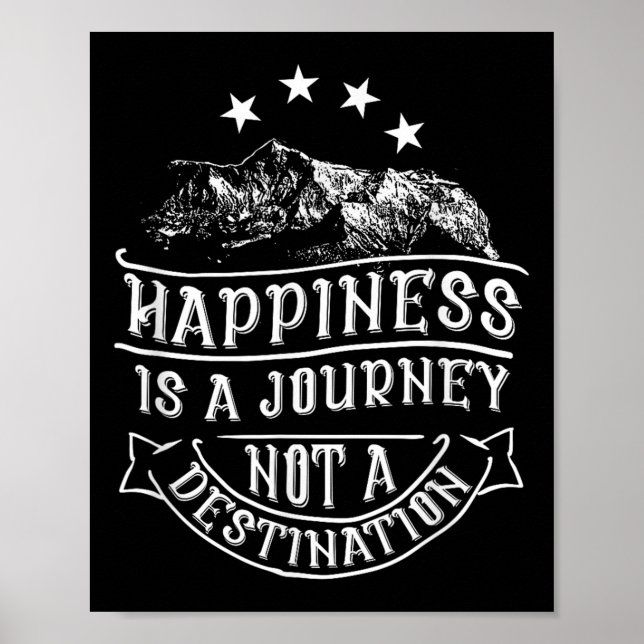 Self-motivation By Mr.y.t. Hapness Is A Journey, N Poster (Front)