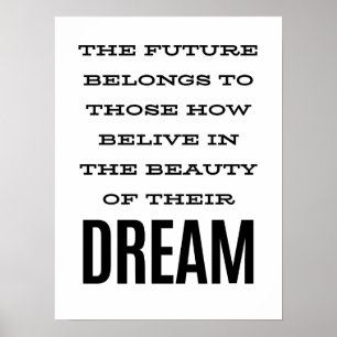 Self motivational quotes poster