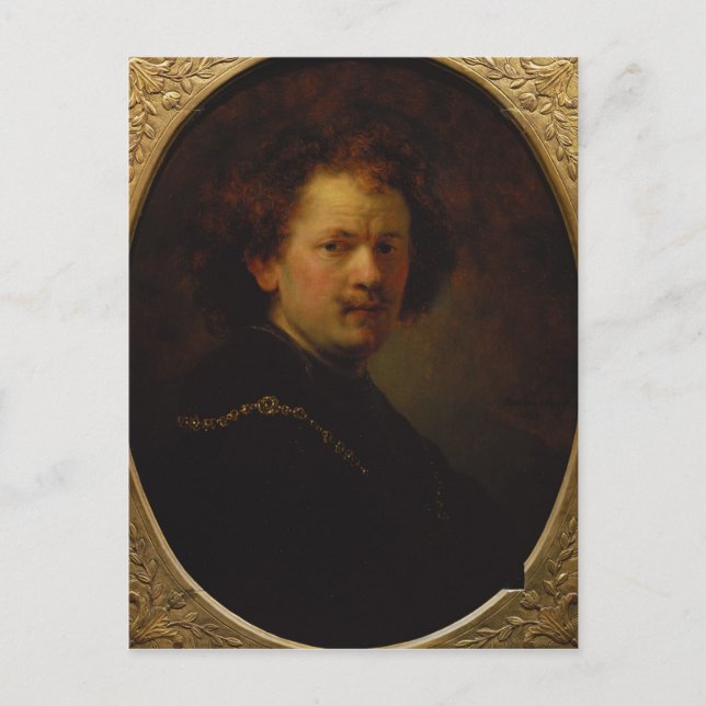 Self Portrait, 1633 Postcard (Front)