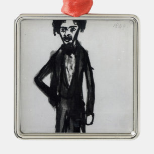 Self Portrait, 1849 Metal Tree Decoration