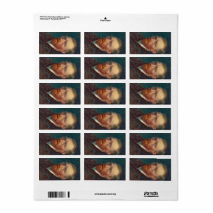 Self-Portrait, 1887 by Vincent van Gogh Label