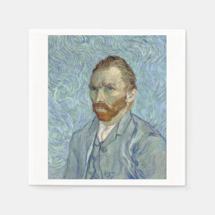 Self Portrait 1889 by Vincent van Gogh Napkin