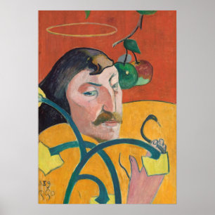 Self-Portrait, 1889 (oil on wood) Poster