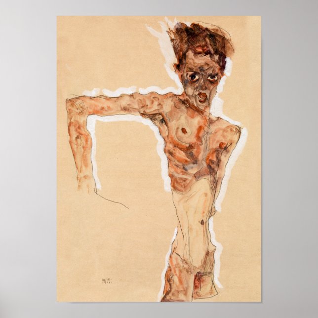 Self Portrait (1911) | Egon Schiele | Poster (Front)
