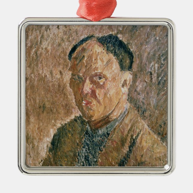 Self Portrait, 1923 Metal Tree Decoration (Front)