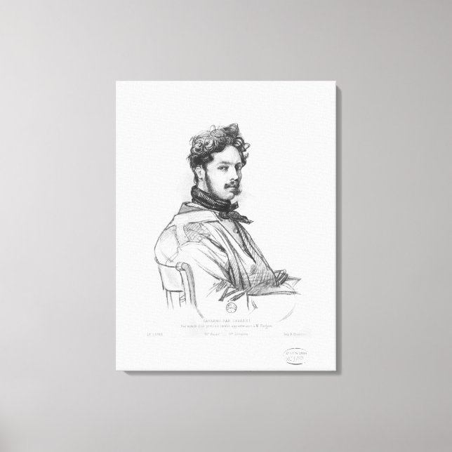 Self portrait 2 canvas print (Front)