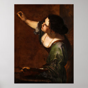 Self-Portrait as the Allegory of Painting Poster