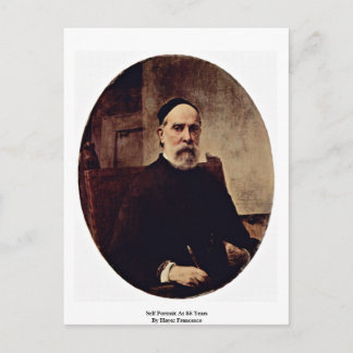 Self Portrait At 88 Years By Hayez Francesco Postcard