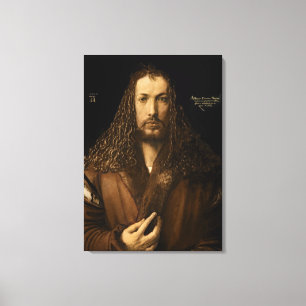 Self Portrait at the Age of Twenty-Eight, 1500 Canvas Print