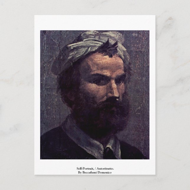 Self-Portrait, / Autoritratto. Postcard (Front)