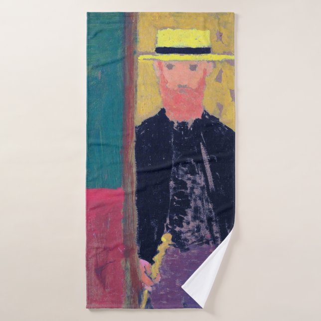 Self Portrait (Bearded Man), Edouard Vuillard Bath Towel (Bath Towel)