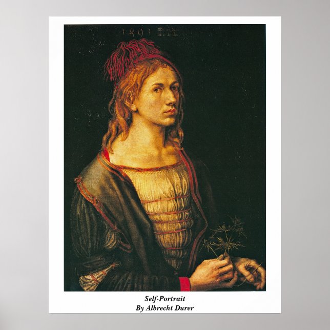 Self-Portrait By Albrecht Durer Poster (Front)