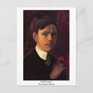 Self-Portrait By August Macke Postcard