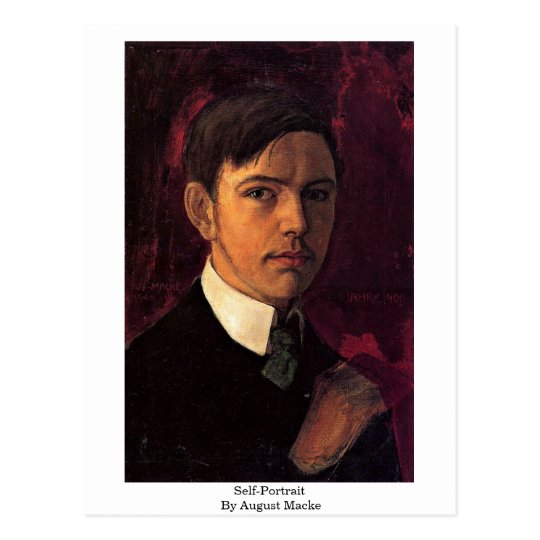Self-Portrait By August Macke Postcard