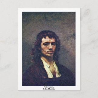 Self-Portrait., By Carel Fabritius Postcard