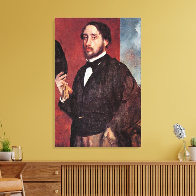 Self-Portrait, by Edgar Degas, Canvas Print (Insitu(LivingRoom))