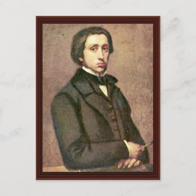 Self-Portrait. By Edgar Degas Postcard (Front)