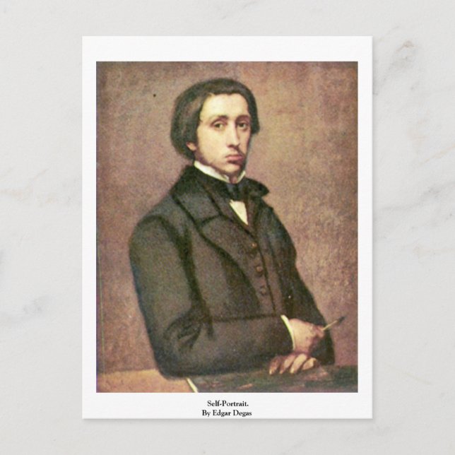 Self-Portrait. By Edgar Degas Postcard (Front)