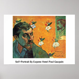 Self-Portrait By Eugene Henri Paul Gauguin Poster