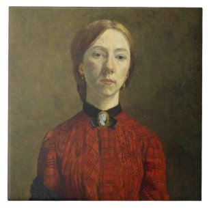 Self-Portrait (by Gwen John) Tile