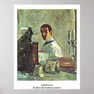 Self-Portrait By Henri De Toulouse-Lautrec Poster