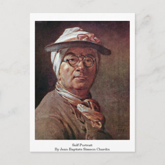 Self-Portrait By Jean-Baptiste Simeon Chardin Postcard