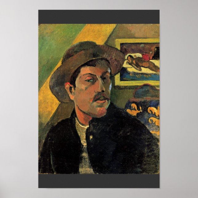 Self-Portrait By Paul Gauguin (Best Quality) Poster (Front)