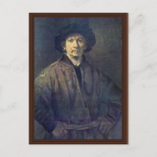 Self-Portrait By Rembrandt Harmensz. Van Rijn Postcard