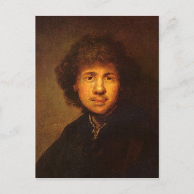 Self-Portrait by Rembrandt Harmenszoon van Rijn Postcard (Front)