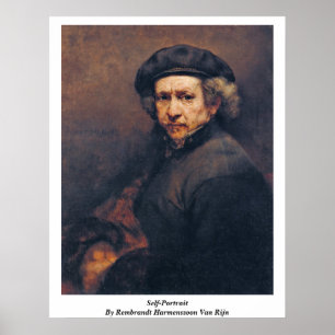 Self-Portrait By Rembrandt Harmenszoon Van Rijn Poster