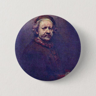 Self-Portrait. By Rembrandt Van Rijn 6 Cm Round Badge