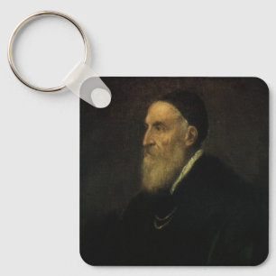 Self Portrait by Titian, Renaissance Art Key Ring