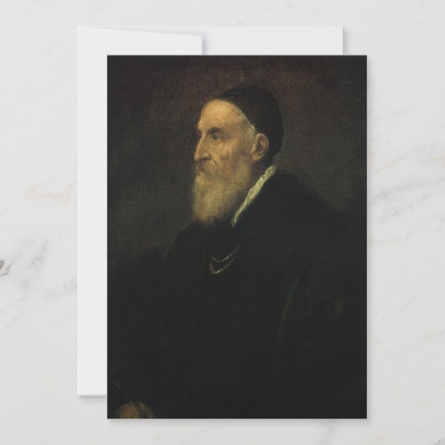 Self Portrait by Titian, Vintage Renaissance Art (Front)