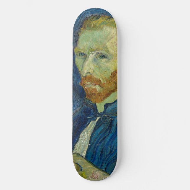 Self Portrait by Vincent Van Gogh 1889 Skateboard (Front)