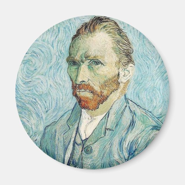Self Portrait by Vincent Van Gogh Magnet (Front)