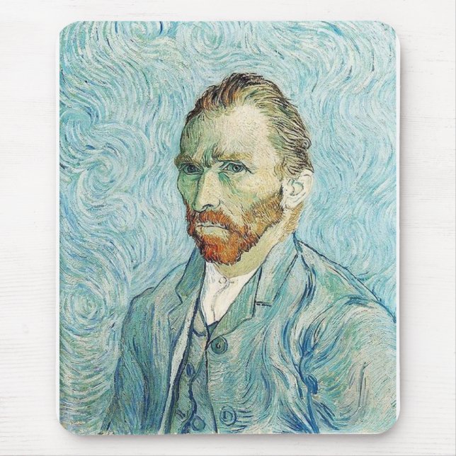 Self Portrait by Vincent Van Gogh Mouse Mat (Front)