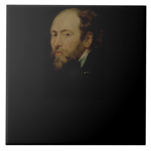 Self Portrait, c.1618 (oil on panel) Tile (Front)