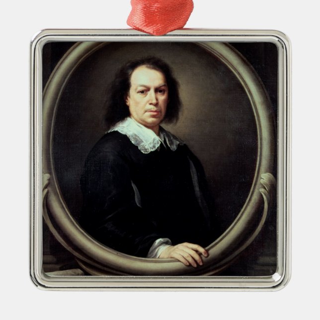 Self portrait, c.1670-73 metal tree decoration (Front)