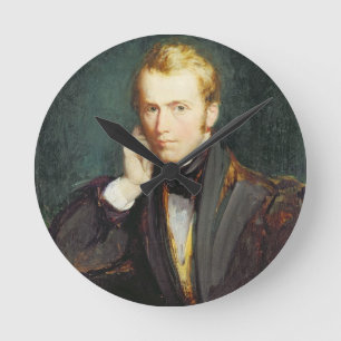 Self Portrait, c.1827-37 (oil on panel) Round Clock