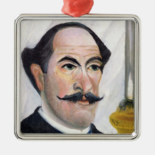 Self portrait, c.1900-03 metal tree decoration