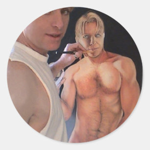 Self Portrait Classic Round Sticker